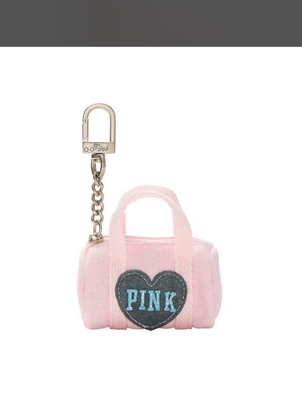 Victoria Secret PINK Mini Duffle Keychain Charm ~ NIP